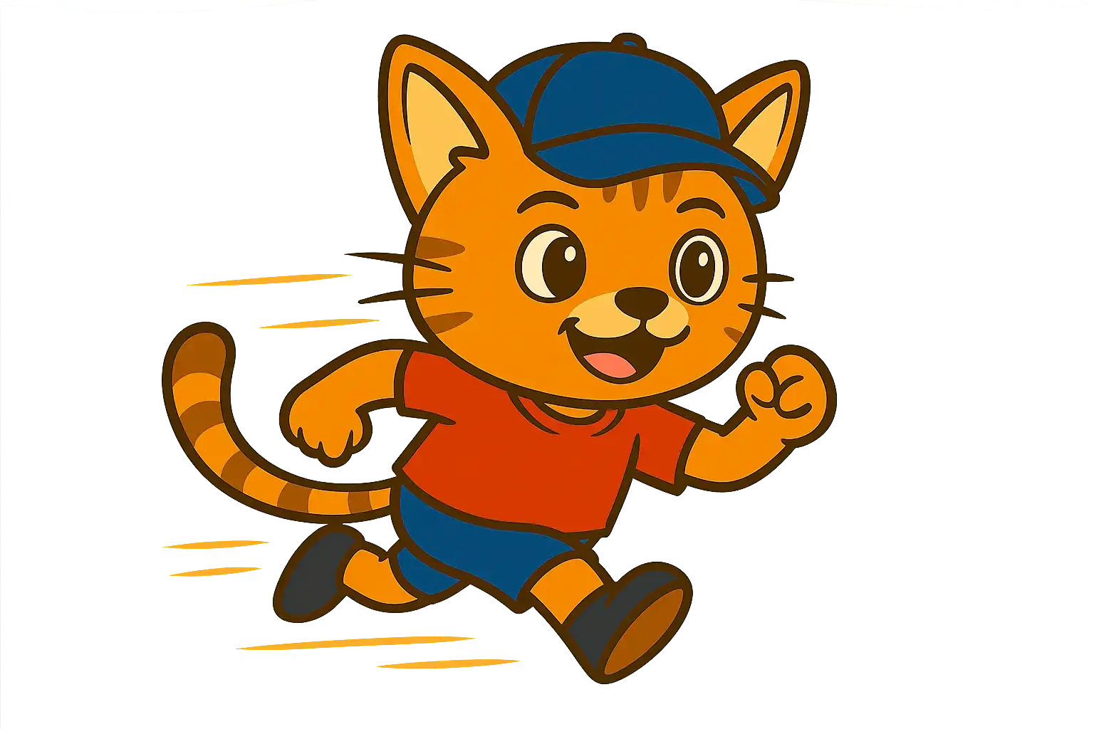 Running Cat Mascot