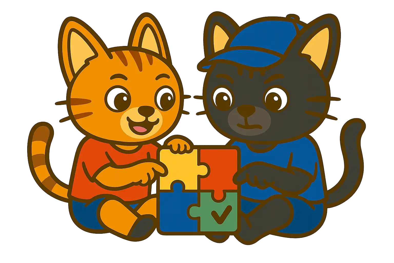 Quiz Challenge Cat Mascot